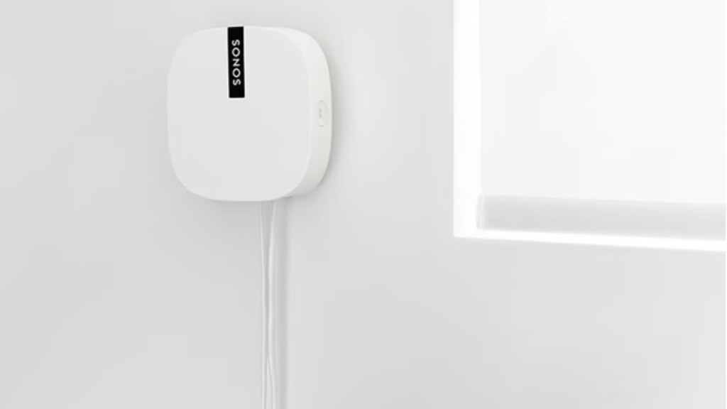 Sonos Boost on wall