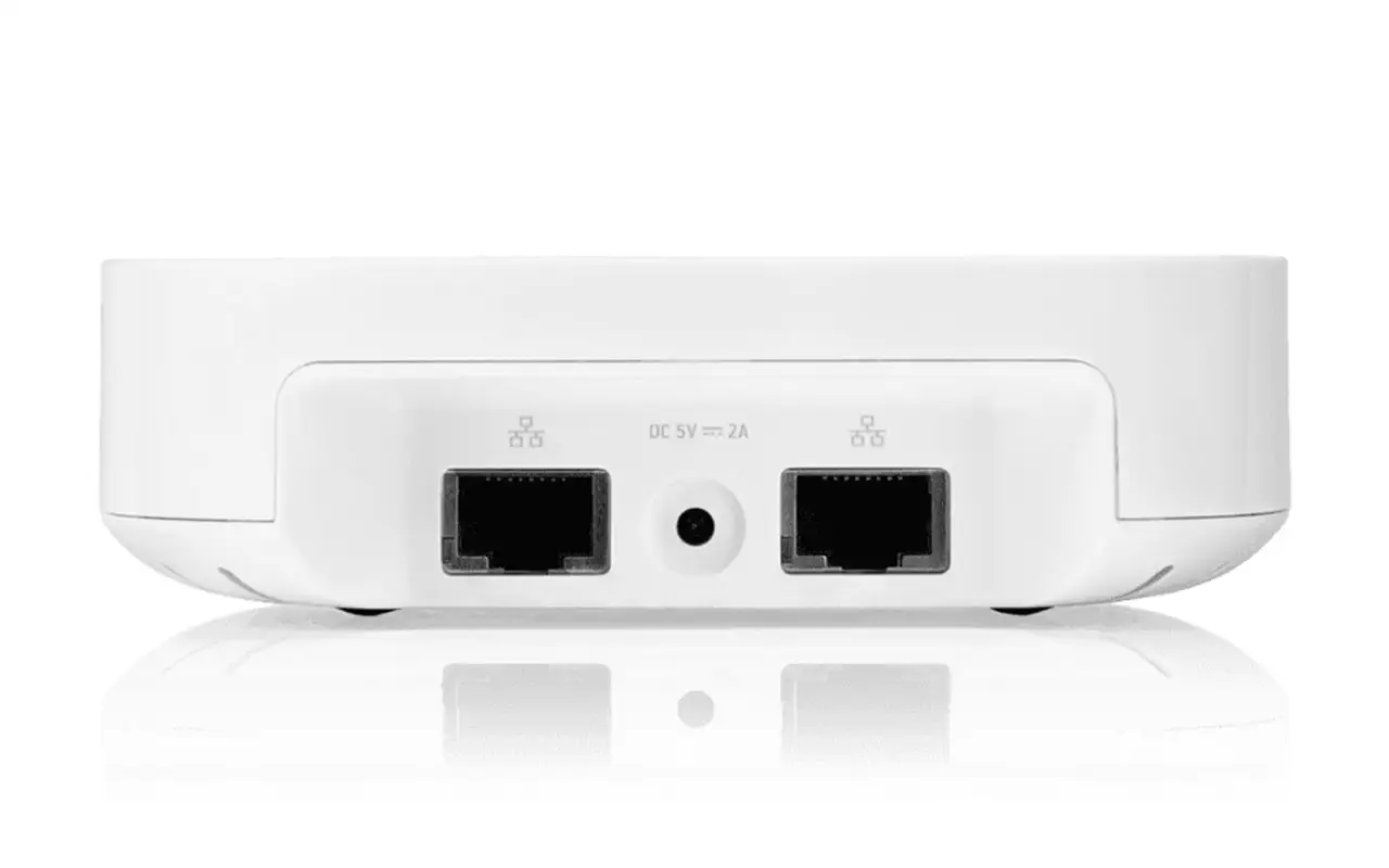 Solution Wi-Fi Boost-Back de Sonos Sonos Boost rear connection and power