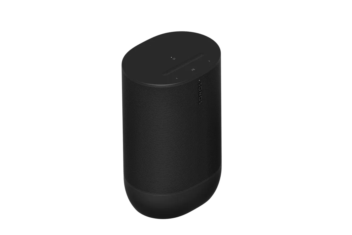 sonos move 2 black 1 Sonos Move 2 portable speaker in black product photo on white background