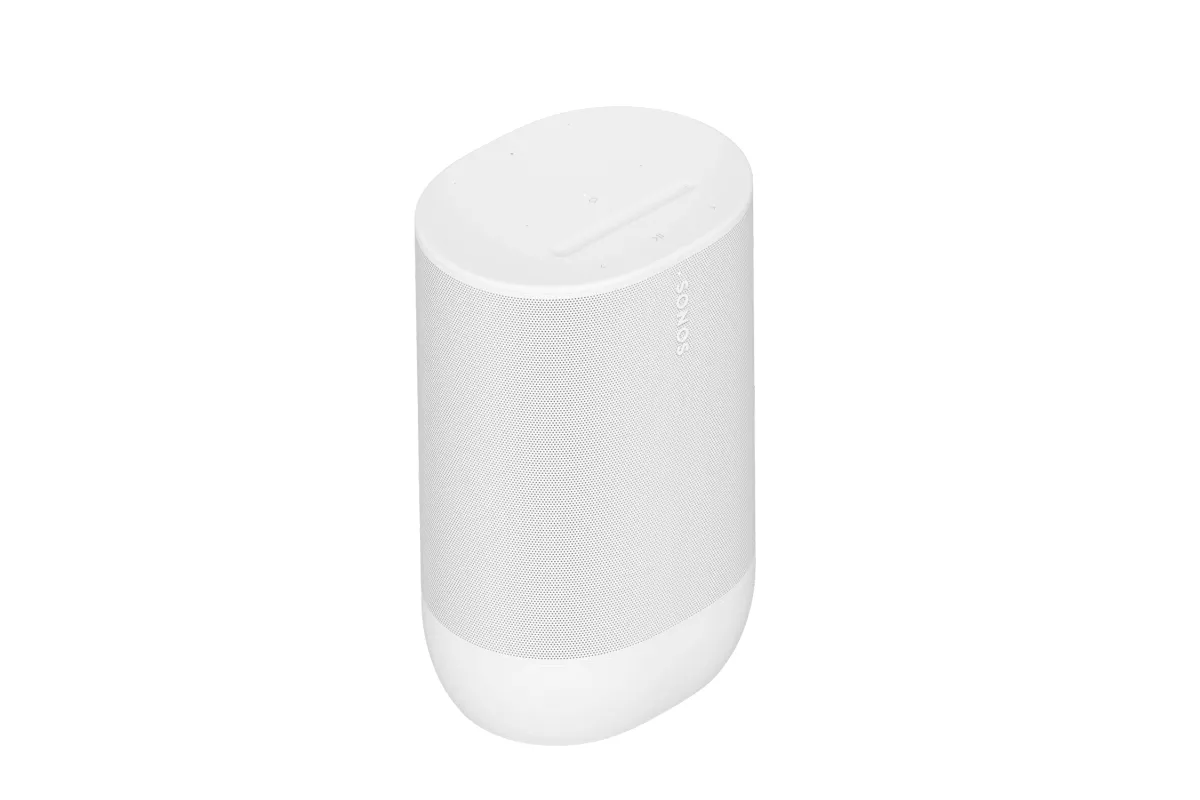 sonos move 2 white 1 Sonos Move 2 portable speaker in white product photo on white background