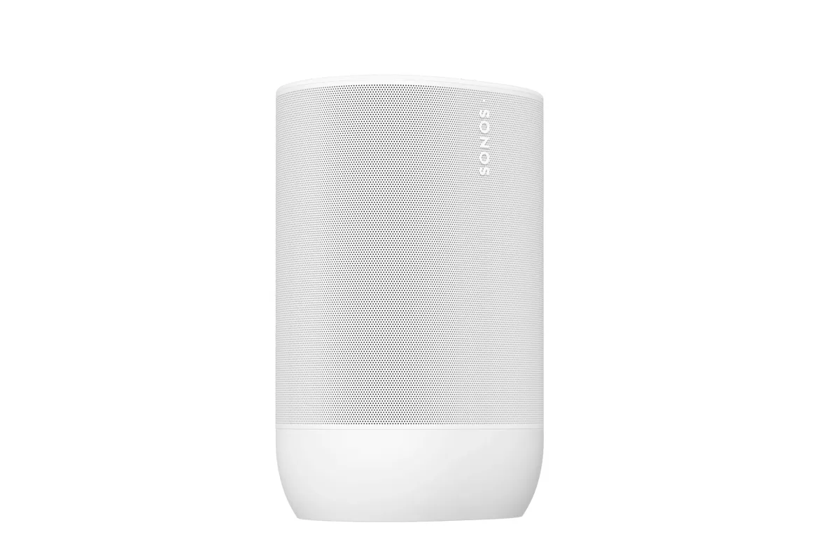 sonos move 2 white 4 Sonos Move 2 portable speaker in white product photo on white background