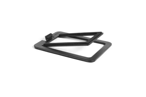 Kanto s2 Angled Desktop Small Speaker Stand-black-angled right on white background