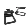 Kanto SE2 Elevated Desktop Speaker Stands in black, two stands, product image on white background