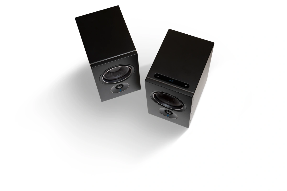 PSB_Alpha_IQ_Black_Speakers 2 PSB Alpha iQ Speakers in black