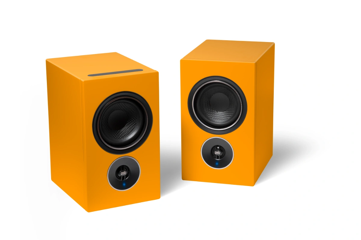PSB_Alpha_IQ_Orange_Speakers 3 PSB Alpha iQ Speakers in dutch orange