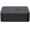 Wiim Pro Music Streamer front facing product image, on white background, showing volume and interact buttons on side of streamer