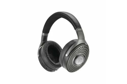 Focal-Bathys-Headphones-Black-1 Focal Bathys Headphones, Black Silver Colourway, showcasing a sleek metal construction and built-in microphone for clear communication.