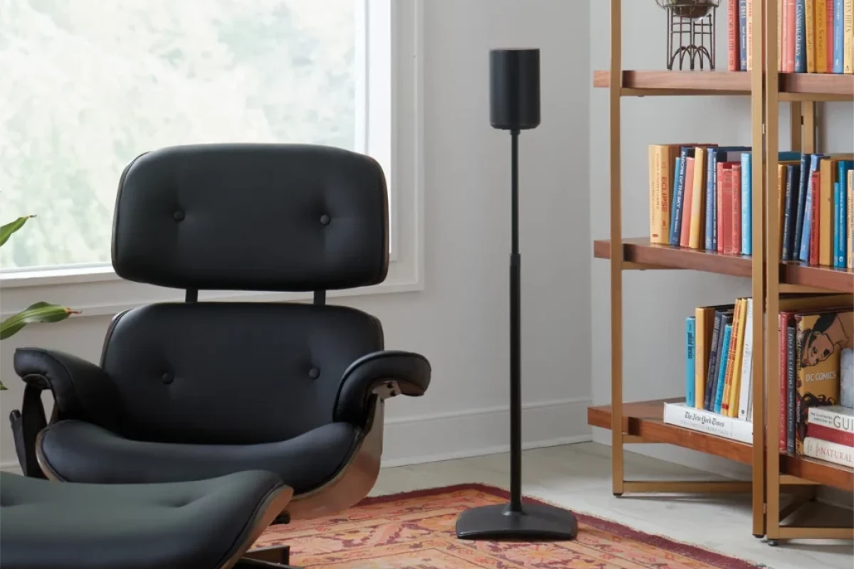 Height-Adjustable Speaker Stand for Sonos Era 100 Black lifestyle photo