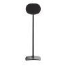 Sanus Fixed height Speaker Stand designed for the Sonos Era 300, featuring a sleek black finish with a sturdy base for optimal speaker placement.