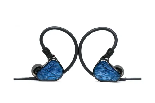 Truthear x Crinacle Blue 2 - 16 Truthear crincale zero blue 2 with mic on white background