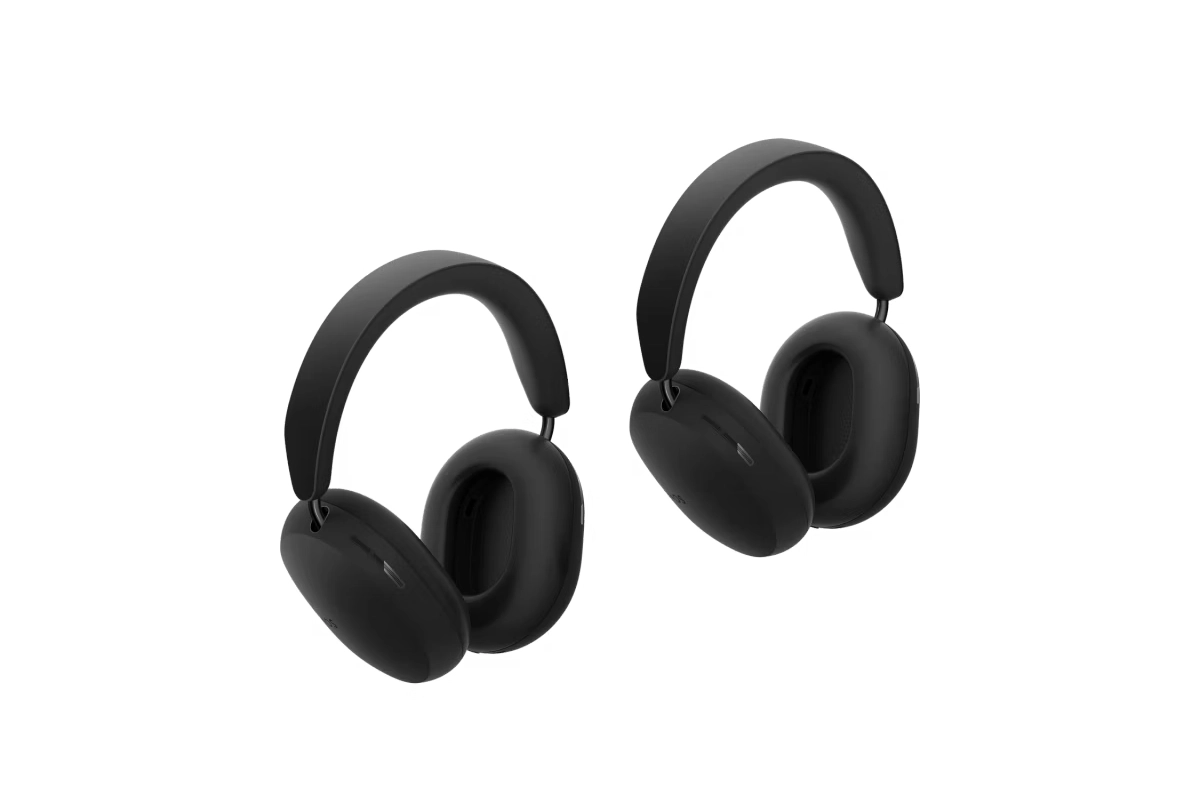 Sonos Ace Pair Black Sonos ace headphones pair, bundle of two, product photo on white background